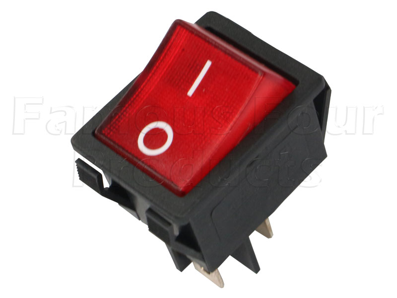 Switch - Rocker - Red